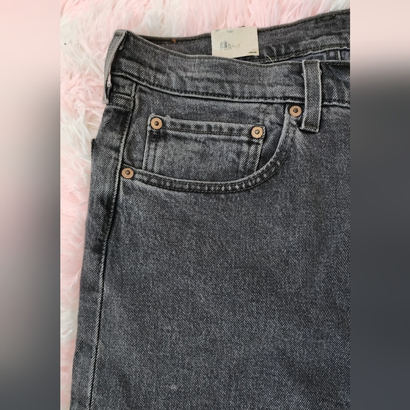 Levis 501 Original Cropped High Rise Jeans - Women's 30x26 - Black Washed - NEW - Picture 9 of 12